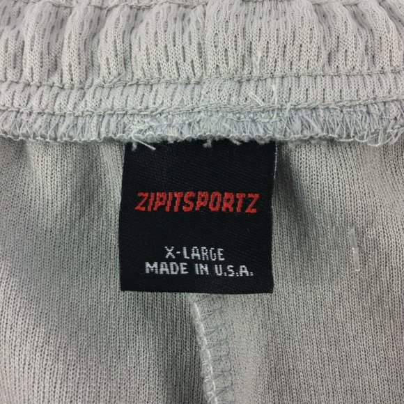 Athletic Zippy Sports Grey Zipper Pockets Size XL - Picture 2 of 5